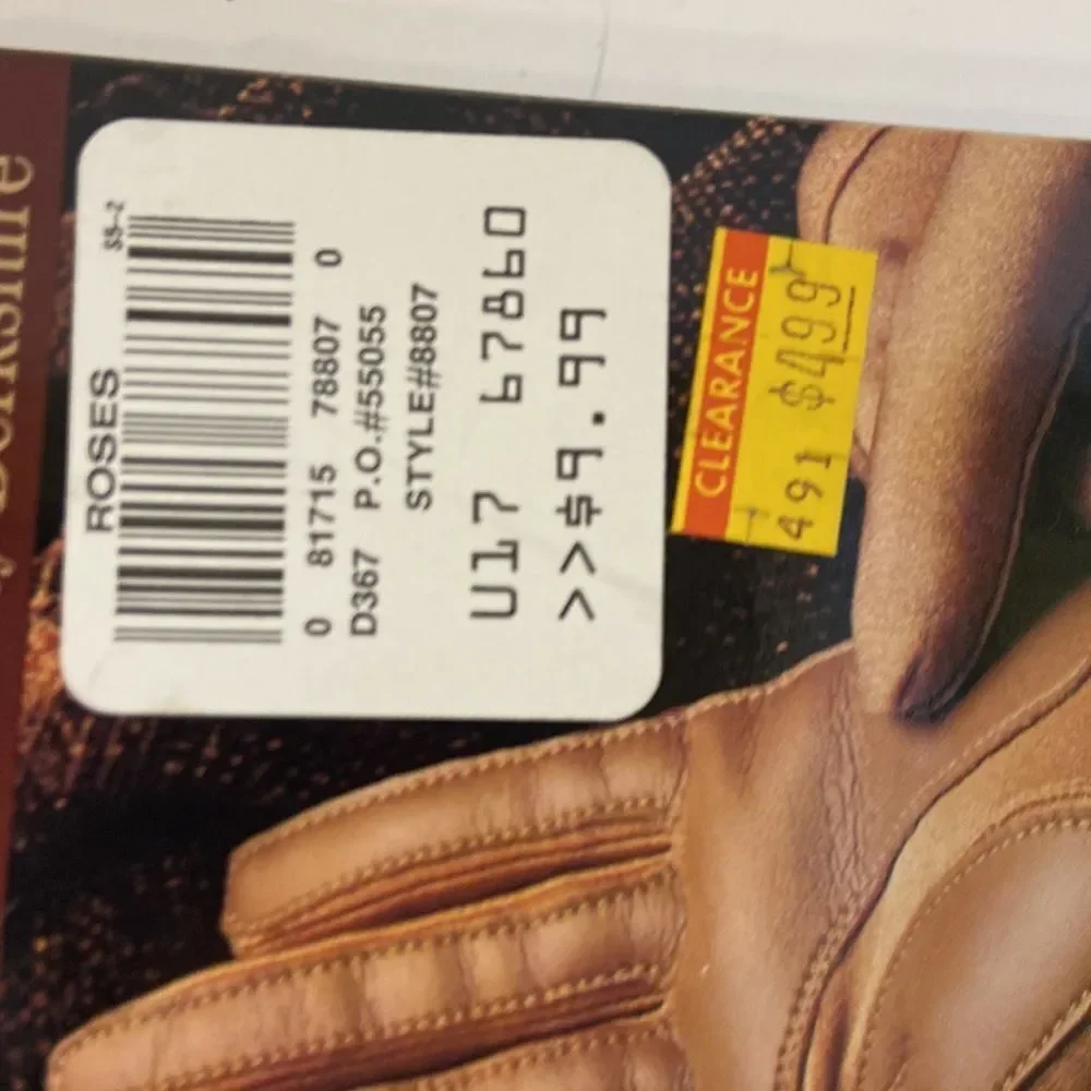 Vintage new stock equalizer Berkshire‎ black gloves scotch guard stretch